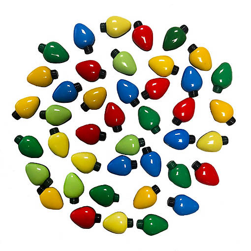 Buttons Galore Christmas Lights Button Super Value Pack for DIY Craft and Sewing Projects