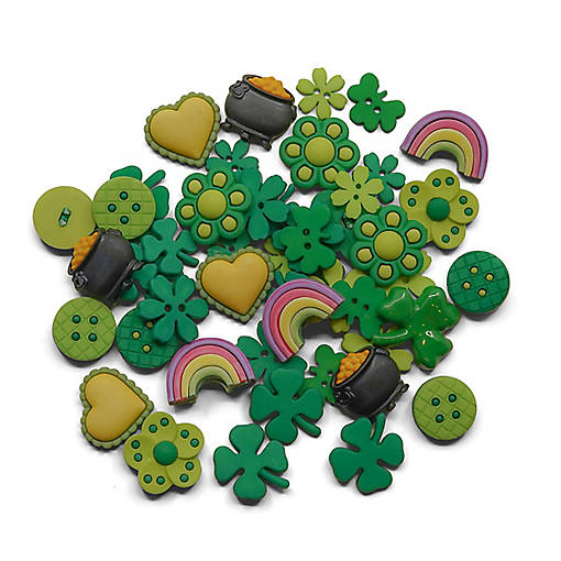 Buttons Galore St. Patricks Button Super Value Pack for DIY Craft and Sewing Projects