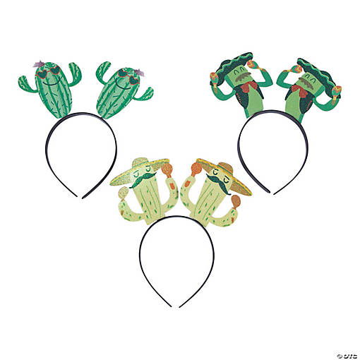 Cactus Headbands - 12 Pc.