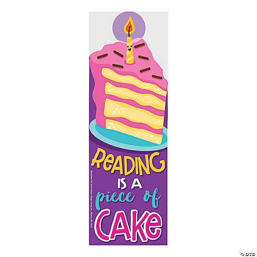 Cake-Scented Bookmarks - 24 Pc.