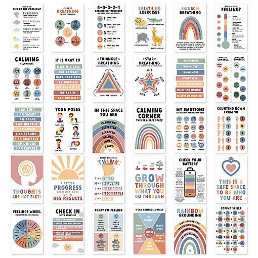 Calming Corner Posters 12x18in 30-Pack
