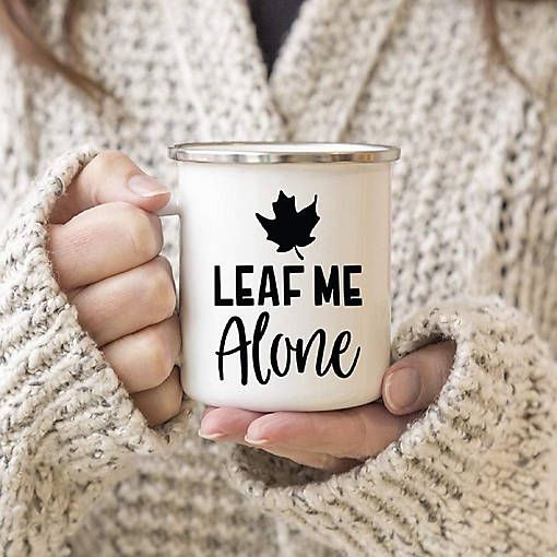 Campfire Mug Leaf Me Alone
