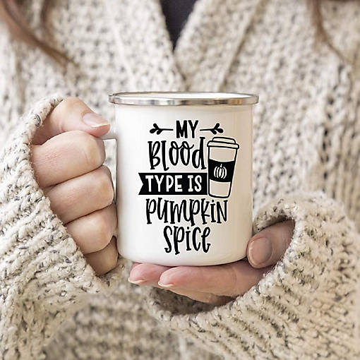 Campfire Mug My Blood Type Is Pumpkin