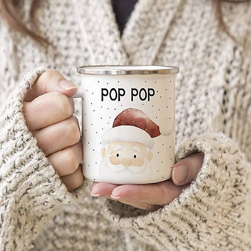 Campfire Mug Santa Claus, Pop Pop