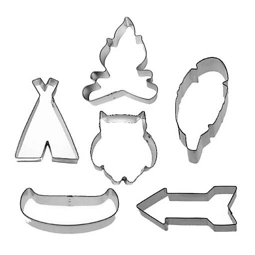 Camping 6 Piece Cookie Cutter Set