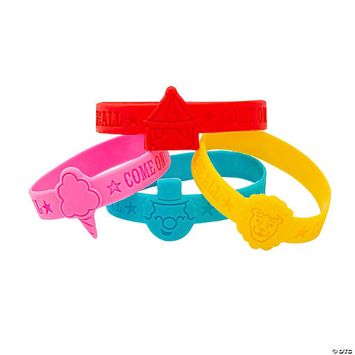 Carnival Silicone Bracelets - 24 Pc.