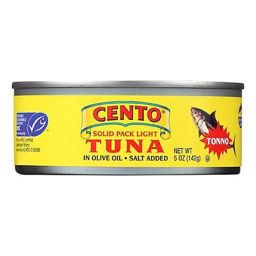 Cento Solid Pack Light Tuna - Cento Tonno - Case of 24 - 5 oz.
