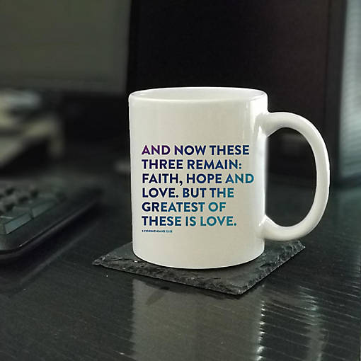 Ceramic Mug Bible Verse 1 Cor 13:13