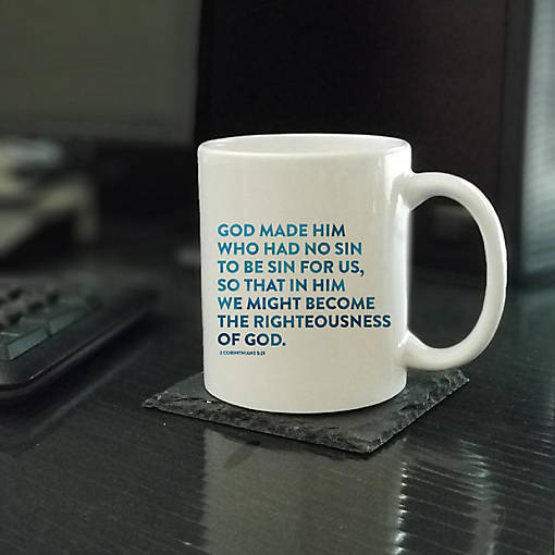 Ceramic Mug Bible Verse 2 Cor 5:21
