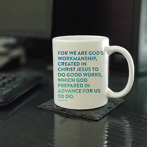 Ceramic Mug Bible Verse Eph 2:10