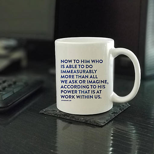 Ceramic Mug Bible Verse Eph 3:20
