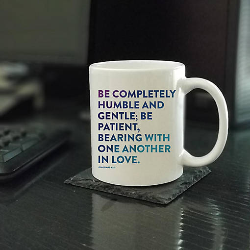 Ceramic Mug Bible Verse Eph 4:2-3