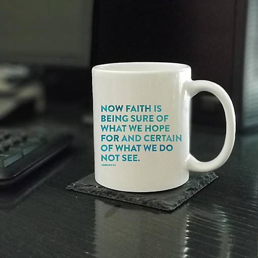 Ceramic Mug Bible Verse Heb 11:1