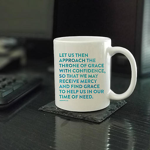 Ceramic Mug Bible Verse Heb 4:16