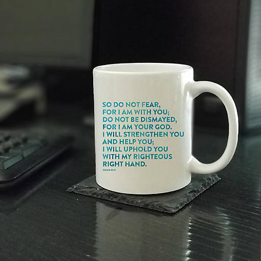 Ceramic Mug Bible Verse Isa 41:10