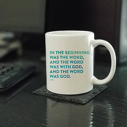 Ceramic Mug Bible Verse John 1:1