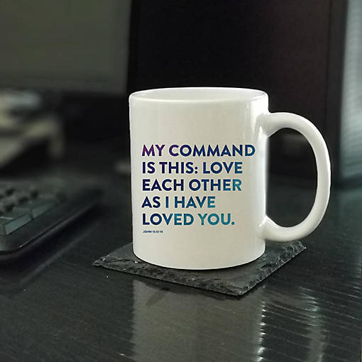 Ceramic Mug Bible Verse John 15:12