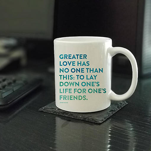 Ceramic Mug Bible Verse John 15:13