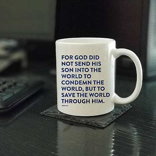 Ceramic Mug Bible Verse John 3:17