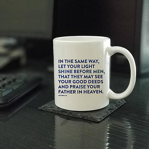 Ceramic Mug Bible Verse Matt 5:16