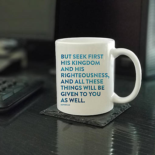 Ceramic Mug Bible Verse Matt 6:33