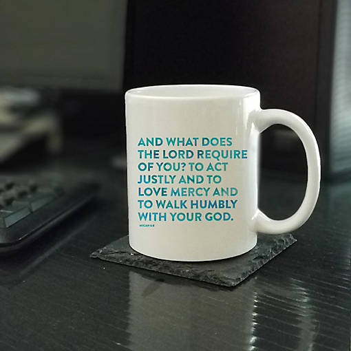 Ceramic Mug Bible Verse Micah 6:8
