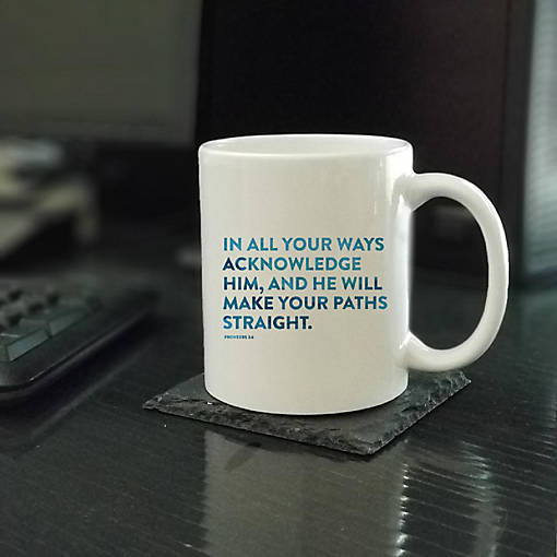 Ceramic Mug Bible Verse Prov 3:6
