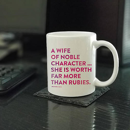 Ceramic Mug Bible Verse Prov 31:10