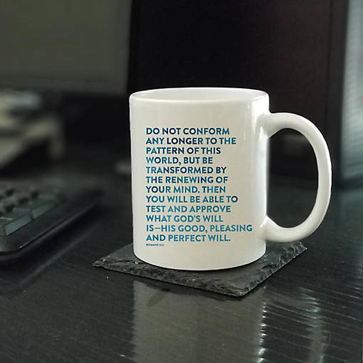 Ceramic Mug Bible Verse Rom 12:2