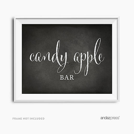 Chalkboard Candy Apple Sign 8.5x11