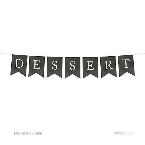 Chalkboard Dessert Banner 2ft