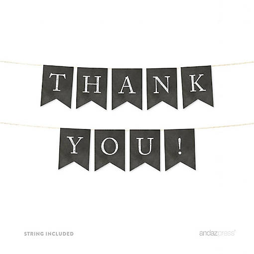 Chalkboard Thank You Banner 3ft