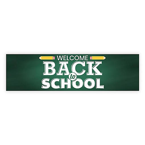Chalkboard Welcome Back - 13 x 48 Inch