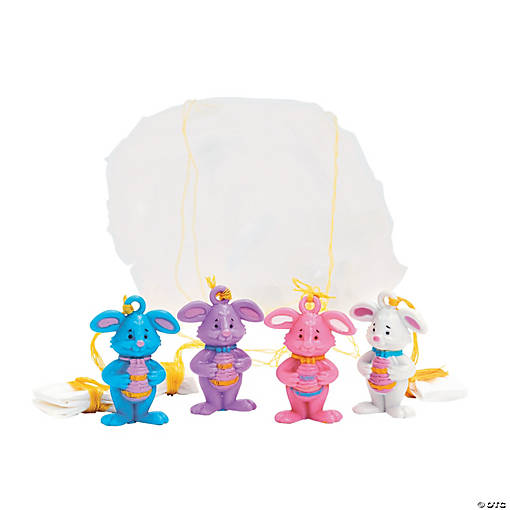 Charming Mini Easter Character Paratroopers - 48 Pc. for Spring Fun