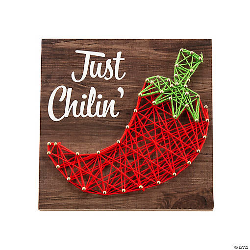 Chili Pepper String Art Craft