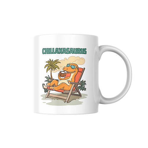 Chillaxasaurus Mug by Dancing Littles Jungle