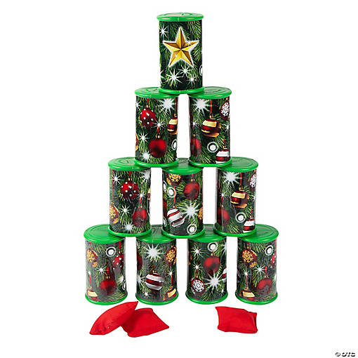 Christmas Can Toss Game