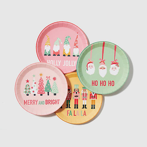 Christmas Characters Large Plates (10 Per Pack)