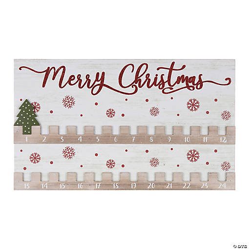 Christmas Countdown 20"L X 12"H Mdf