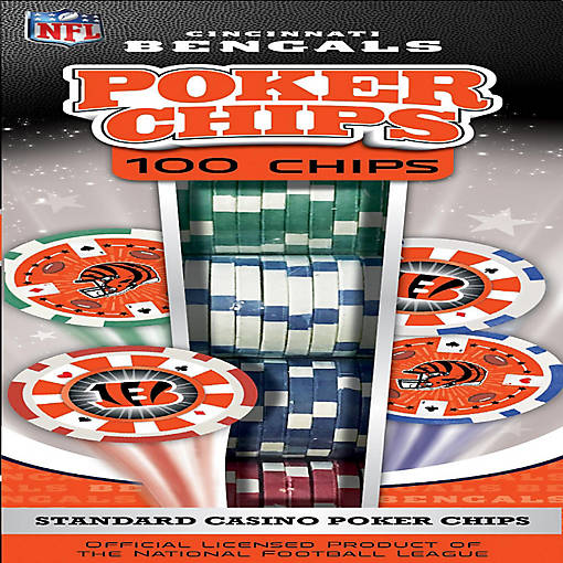 Cincinnati Bengals 100 Piece Poker Chips