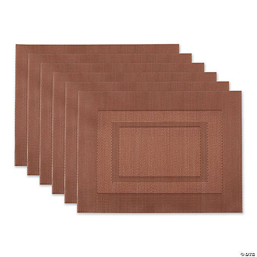 Cinnamon  Pvc Doubleframe Placemat 6 Piece