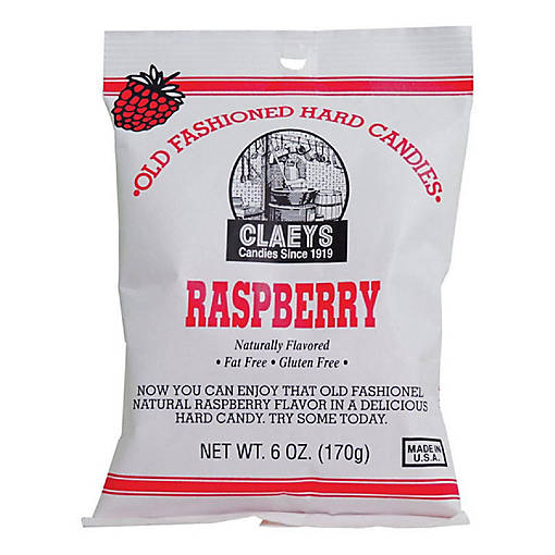 Claeys  Old Fashioned Raspberry Hard Candy, 6 oz