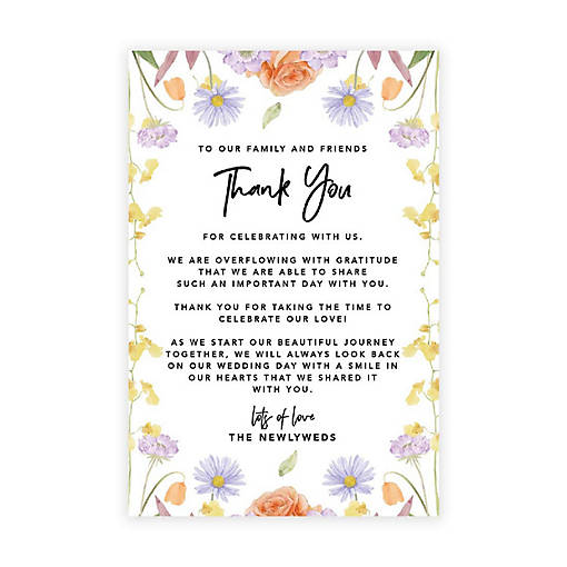 Classic Spring Florals TY Card 4x6IN 56PC