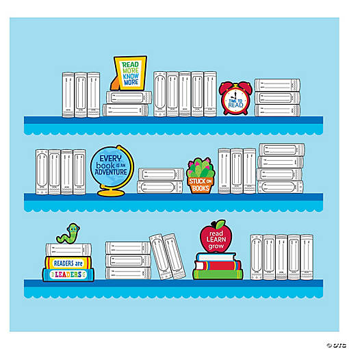 Classroom Book Tracker Bulletin Board Set - 64 Pc.