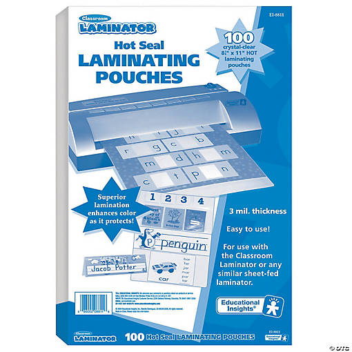 Classroom Laminator Pouches - 100 Pc.
