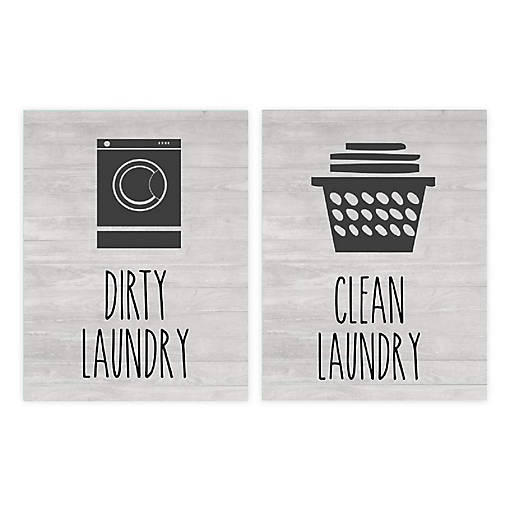 Clean vs Dirty Laundry 8.5x11in 2-Pack