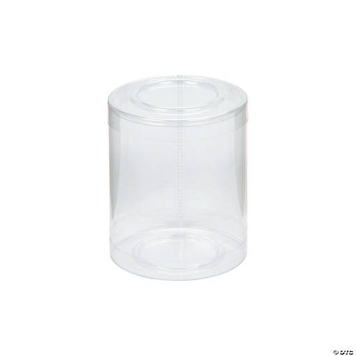 Clear Cylinder Boxes - 12 Pc.