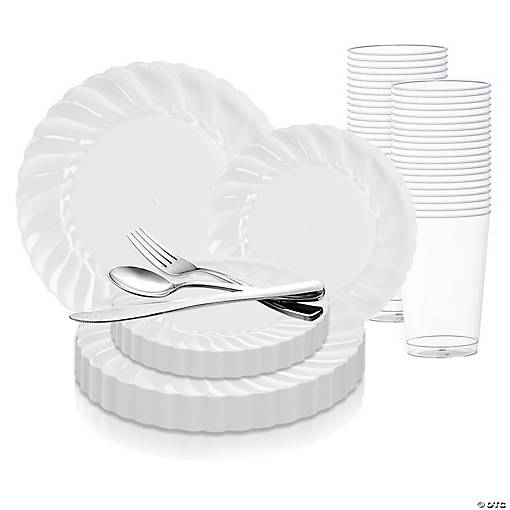 Clear Flair Plastic Wedding Value Set - 144 Settings