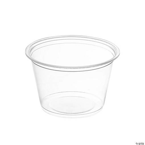 Clear Plastic Portion / Souffle cup 4oz - (1250 Cups)