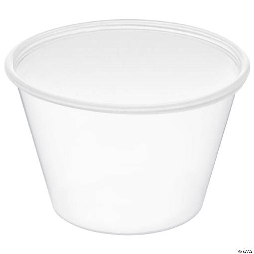 Clear Plastic Portion / Souffle cup 4oz - 2500 Cups